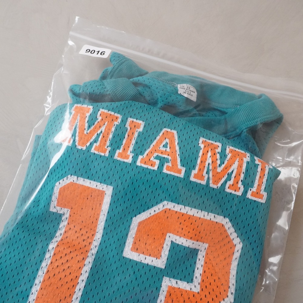 Vintage Miami 13 Mesh Jersey 2X Mens 90s Teal Football Gameday Esprit by Campus - Picture 8 of 8